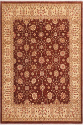 handmade Traditional Kafkaz Brown Beige Hand Knotted RECTANGLE 100% WOOL area rug 8 x 10